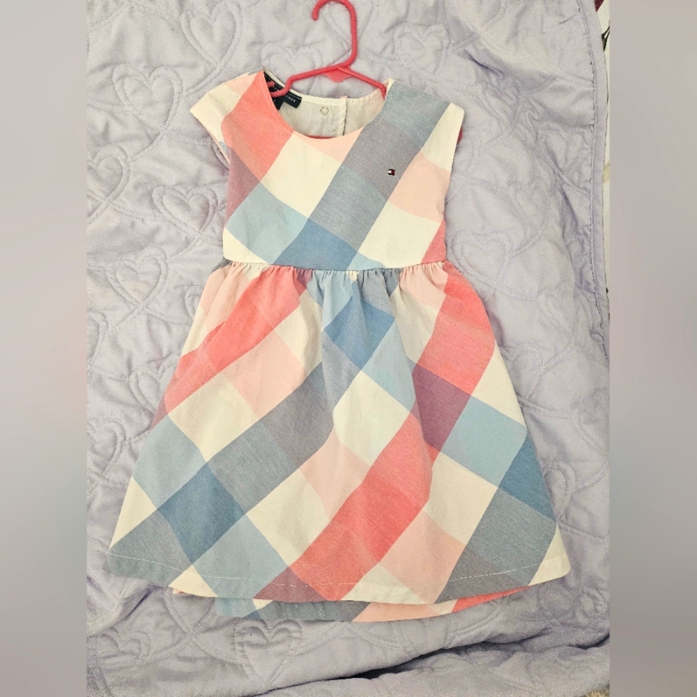 Colorful Plaid Kids Dress